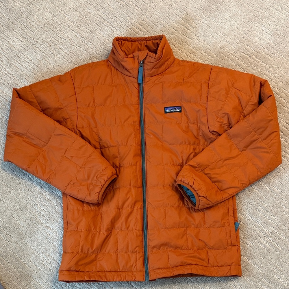 Patagonia Kids Rust Orange Nano Puffer Jacket